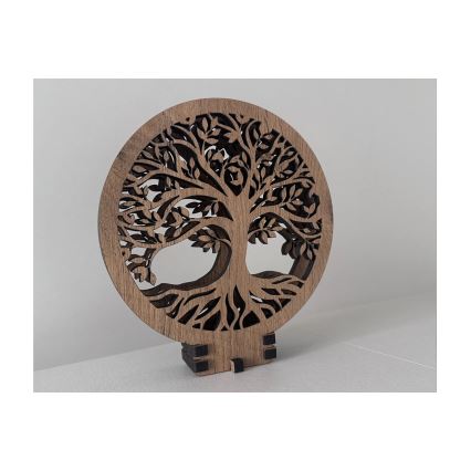 Li-Go 23648/DUB2 - LED dimmelhető asztali dekoráció LED/12W/230V 30x31 cm tölgy/Élet fája