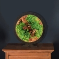 Li-Go 23654 - LED Fényerőszabályozható asztali dekoráció LED/12W/230V 20x22 cm diószínű/Moha csendélet