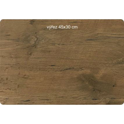 Li-Go 23676/DUB5 - Falióra 1xAA, átmérő 32 cm, tölgy/Hegyek