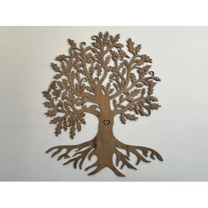 Li-Go 5729/DUB2 - Falra szerelhető LED dekoráció mozgásérzékelővel LED/10W/5V 90x110 cm tölgy