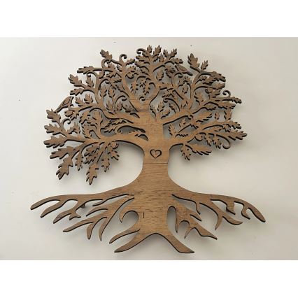 Li-Go 5729/DUB2 - Falra szerelhető LED dekoráció mozgásérzékelővel LED/10W/5V 90x110 cm tölgy