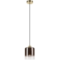 LIAH kábeles csillár 1xE27/15W/230V arany/füstbarna