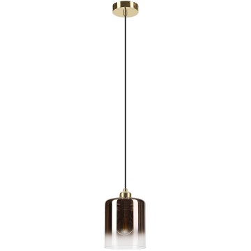 LIAH kábeles csillár 1xE27/15W/230V arany/füstbarna