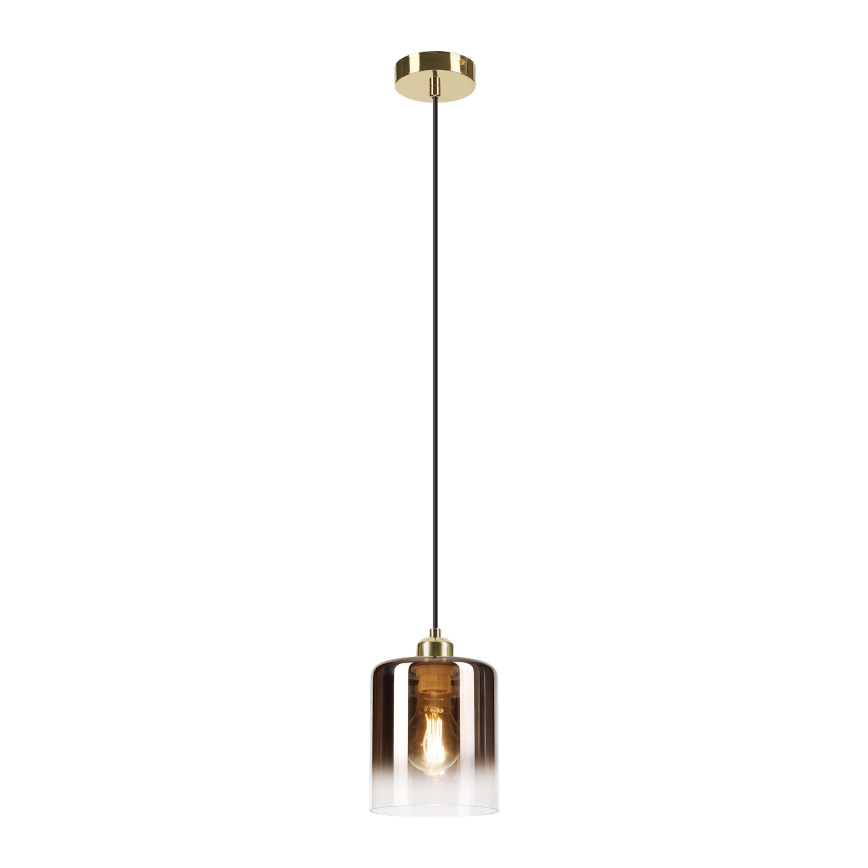 LIAH kábeles csillár 1xE27/15W/230V arany/füstbarna