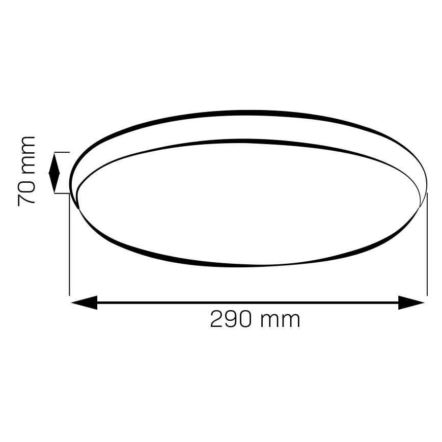 LIBRA LED mennyezeti lámpa, 15 W, 230 V, 4000 K, Ø 29 cm, fényes króm