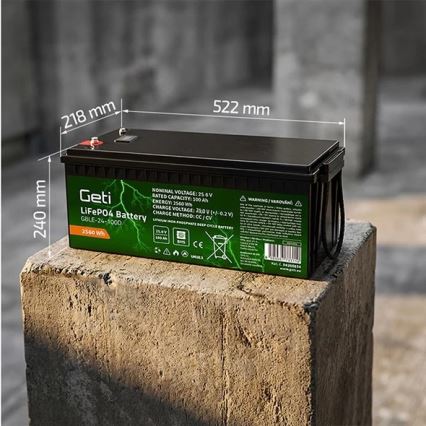 LiFePO4 akkumulátor 25,6 V / 100 Ah