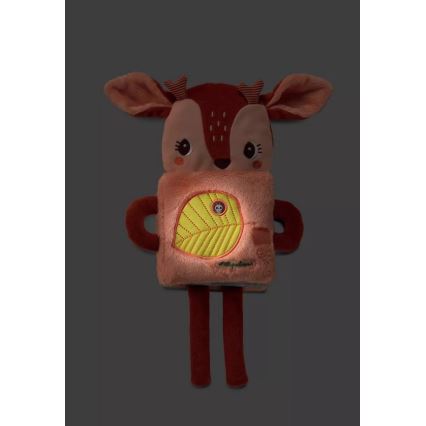 Lilliputiens - Gyermek textil világító könyv szarvas Stella