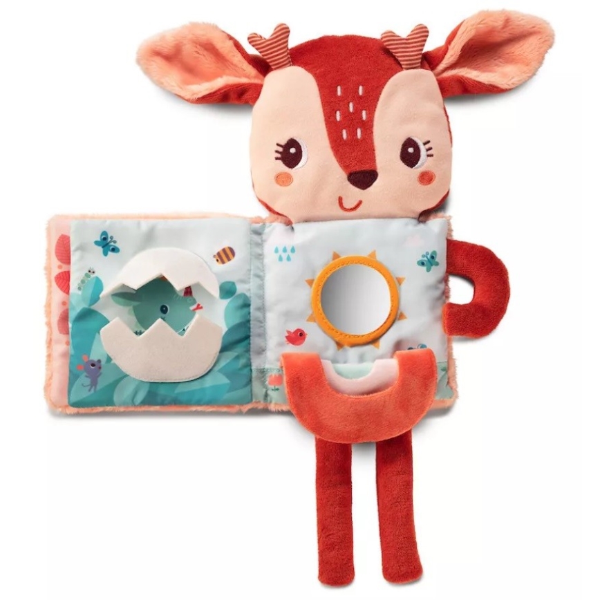 Lilliputiens - Gyermek textil világító könyv szarvas Stella