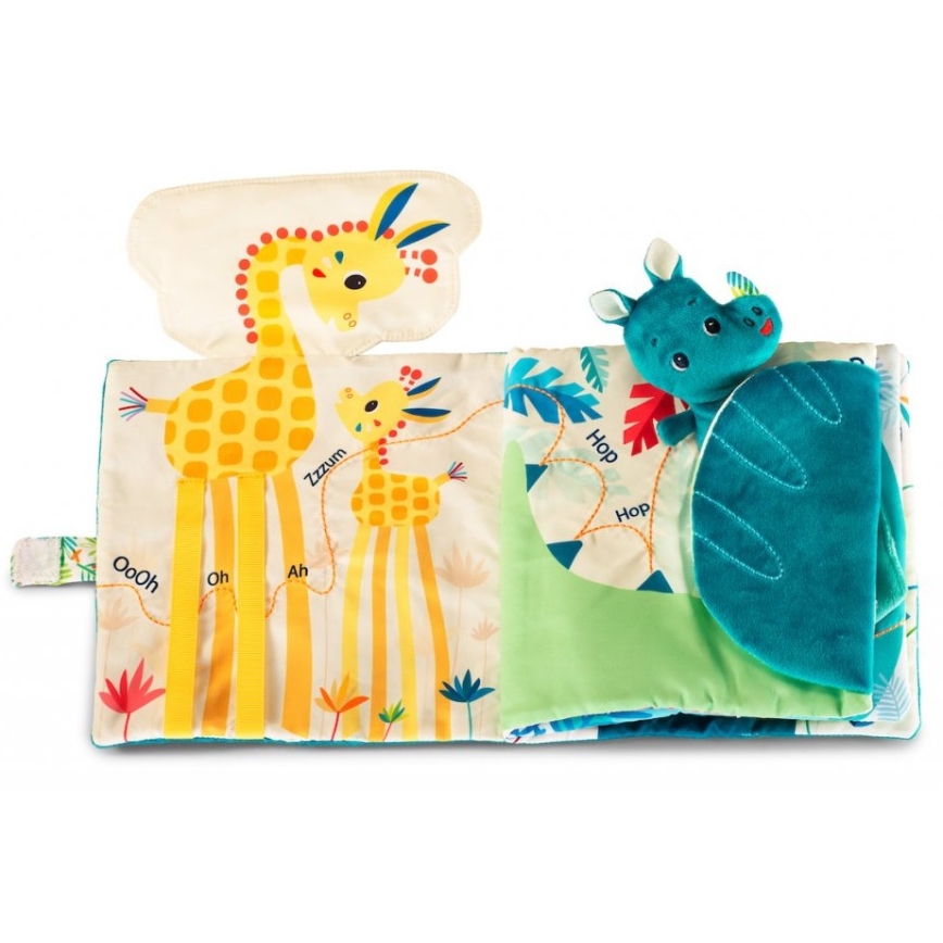 Lilliputiens - Gyermek textilkönyv orrszarvú Marius