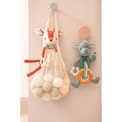 Lilliputiens - Plüss lánc fogazóval sárkány Joe