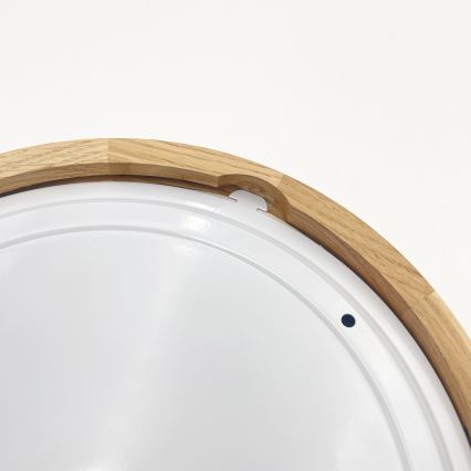 LINARO fürdőszobai mennyezeti lámpatest, 2xE27/15W/230V, IP54, tölgy, átmérő 27 cm