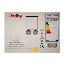 Lindby – Csillár zsinóron DASITA 2xE27/60W/230V