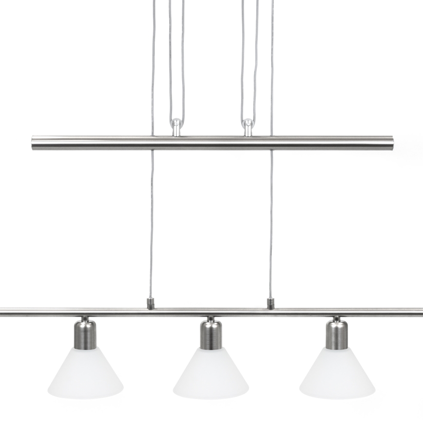 Lindby - Csillár zsinóron DELIRA 5xE14/40W/230V matt króm