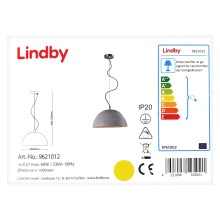 Lindby - Csillár zsinóron JELIN 1xE27/60W/230V