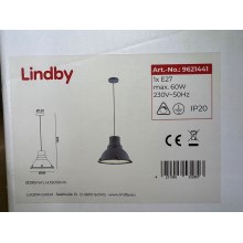 Lindby - Csillár zsinóron PERCIVAL 1xE27/60W/230V