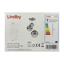 Lindby - Csillár zsinóron RAVENA 3xE27/40W/230V