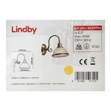 Lindby - Fali lámpa ALICIA 1xE27/60W/230V