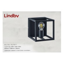Lindby - Fali lámpa MERON 1xE27/60W/230V