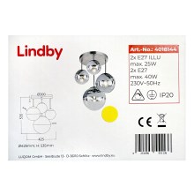 Lindby - Felületre szerelhető csillár RAVENA 2xE27/40W/230V + 2xE27/25W