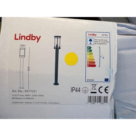 Lindby - Kültéri lámpa DJORI 1xE27/60W/230V IP44