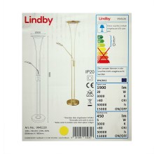 Lindby - LED Dimmelhető állólámpa EDA LED/17,5W/230V + LED/3,5W