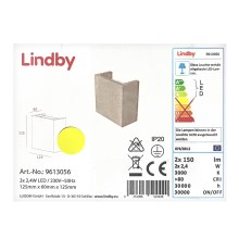 Lindby - LED Fali lámpa YVA 2xLED/2,4W/230V