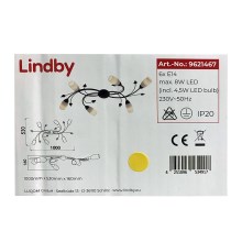Lindby - LED Felületre szerelhető csillár STEFANIA 6xE14/4,5W/230V