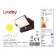 Lindby - LED Napelemes fali lámpa érzékelővel SHERIN LED/3,7W/3,7V IP54
