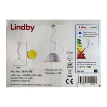 Lindby - LED RGB Dimmelhető csillár zsinóron CAROLLE LED/10W/230V Wi-Fi Tuya