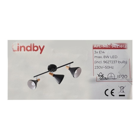 Lindby - LED Spotlámpa ARINA 3xE14/4W/230V