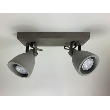 Lindby - LED Spotlámpa KADIGA 2xGU10/5W/230V beton
