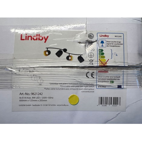 Lindby - LED Spotlámpa MORIK 4xE14/5W/230V