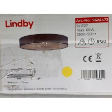 Lindby - Mennyezeti lámpa GORDANA 7xE27/60W/230V
