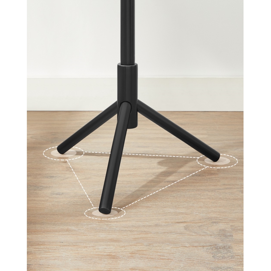 LINEA álló ruhafogas, fekete