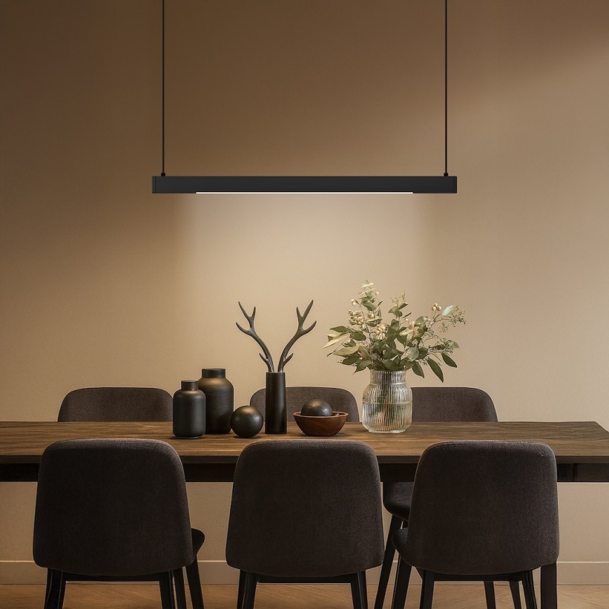 LINEA LED kábeles függeszték 36W/230V 3000/4000/5700K CRI 90 fekete