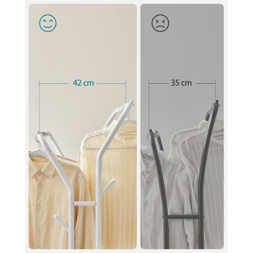 LINEA mobil álló fogas, fehér