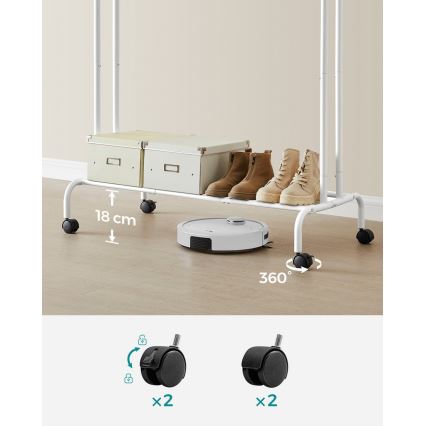 LINEA mobil álló fogas, fehér