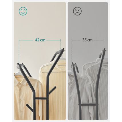 LINEA mobil álló fogas, fekete