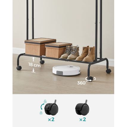 LINEA mobil álló fogas, fekete