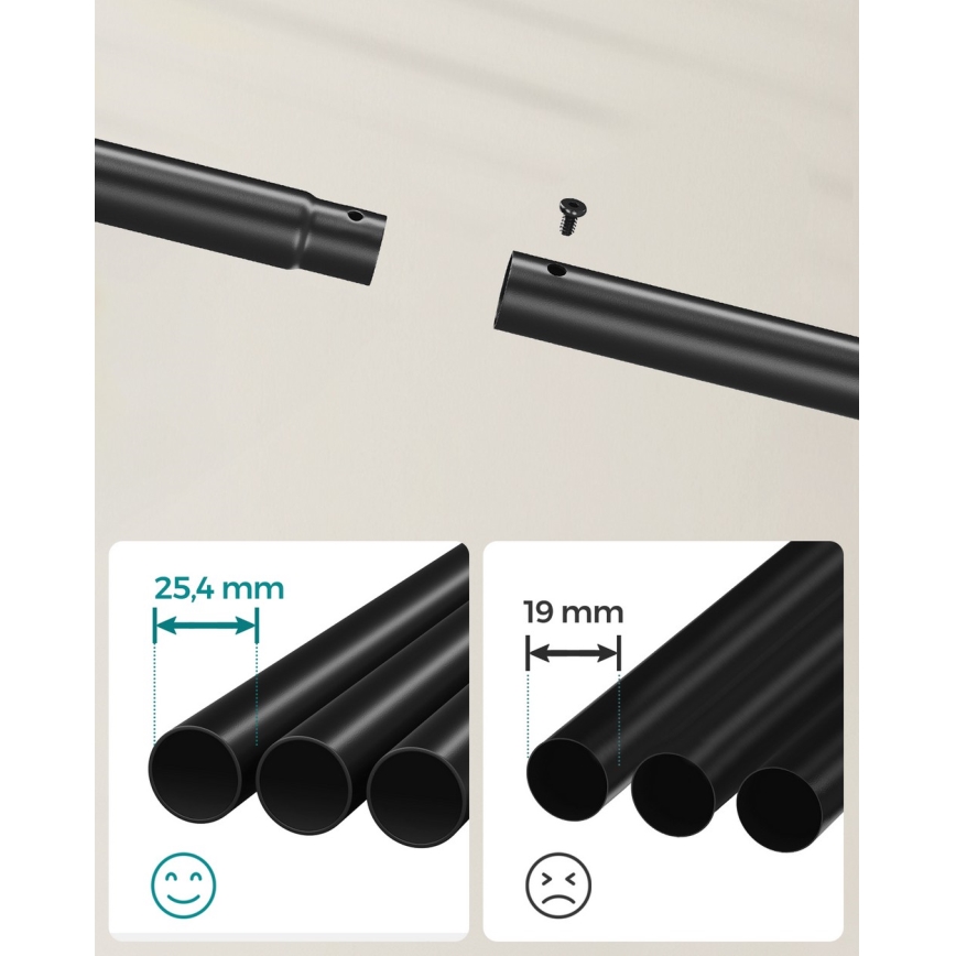 LINEA mobil álló fogas, fekete