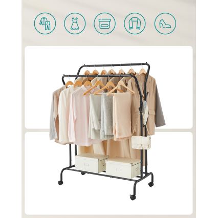 LINEA mobil álló fogas, fekete