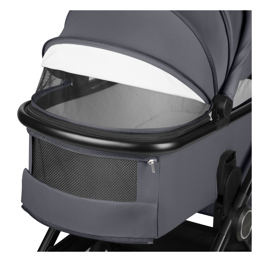 Lionelo - 3 az 1-ben kombinált babakocsi LAYLA Grey Stone