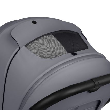 Lionelo - 3 az 1-ben kombinált babakocsi MIKA PLUS Grey Stone