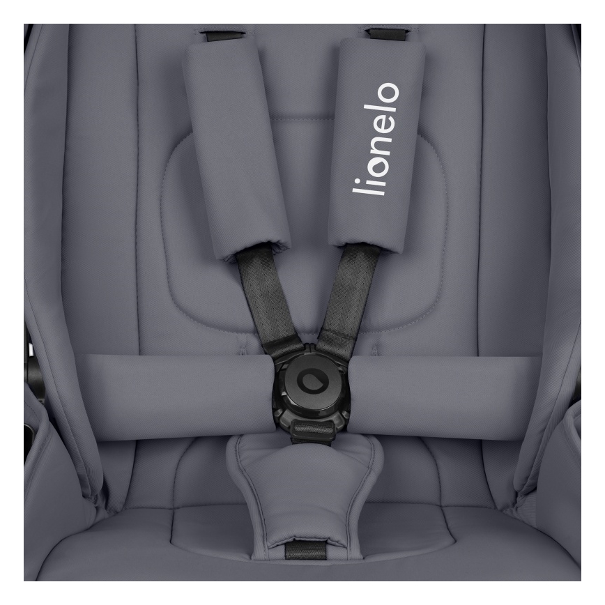 Lionelo - 3 az 1-ben kombinált babakocsi MIKA PLUS Grey Stone