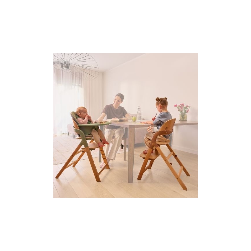 Lionelo - 3 az 1-ben MEGAN gyerek etetőszék, szürke fa