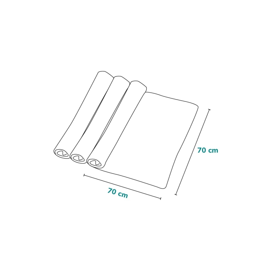 Lionelo - 3 darabos bambusz pelenka BAMBOO SET 70x70 cm Dot