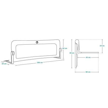 Lionelo - Ágykorlát EVA, bézs
