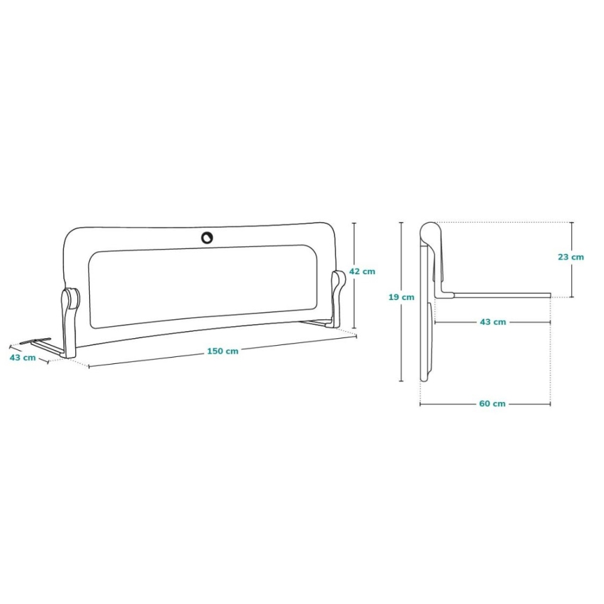 Lionelo - Ágykorlát EVA, bézs