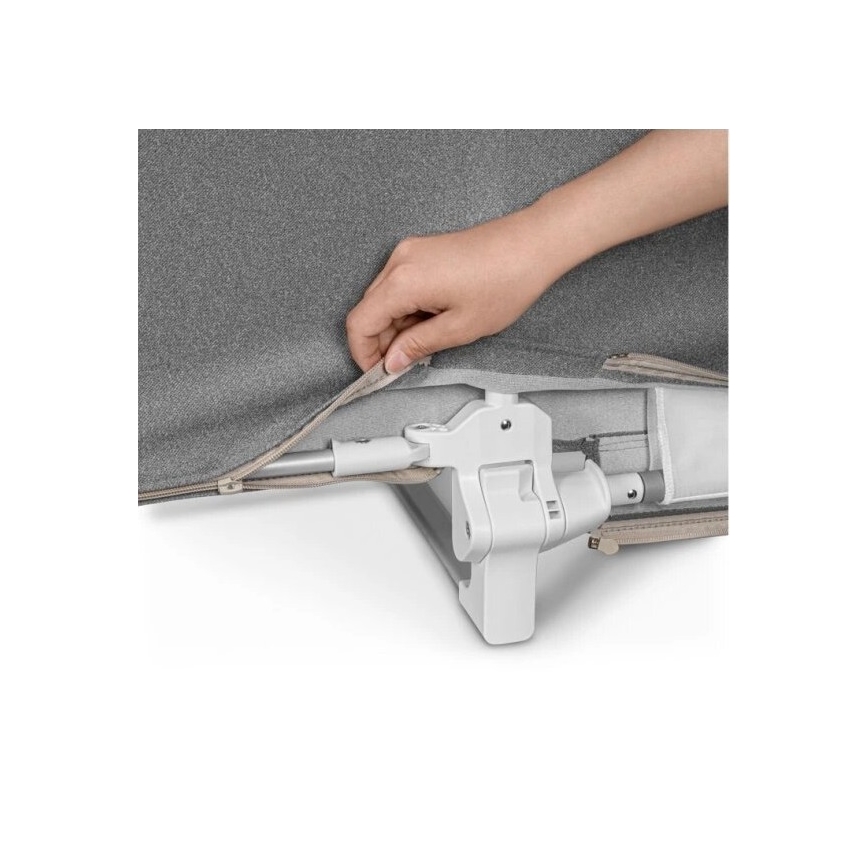 Lionelo - Ágyra szerelhető biztonsági korlát LORA sötétszürke