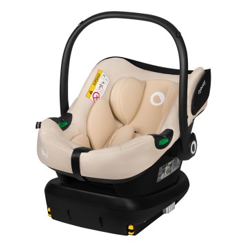 Lionelo - ASTRID SET i-Size 40-87 cm autósülés alappal Beige Sand